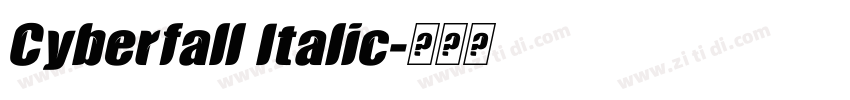 Cyberfall Italic字体转换